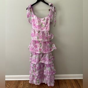 Zirconia Dress in Lavender Floral ASTR the Label